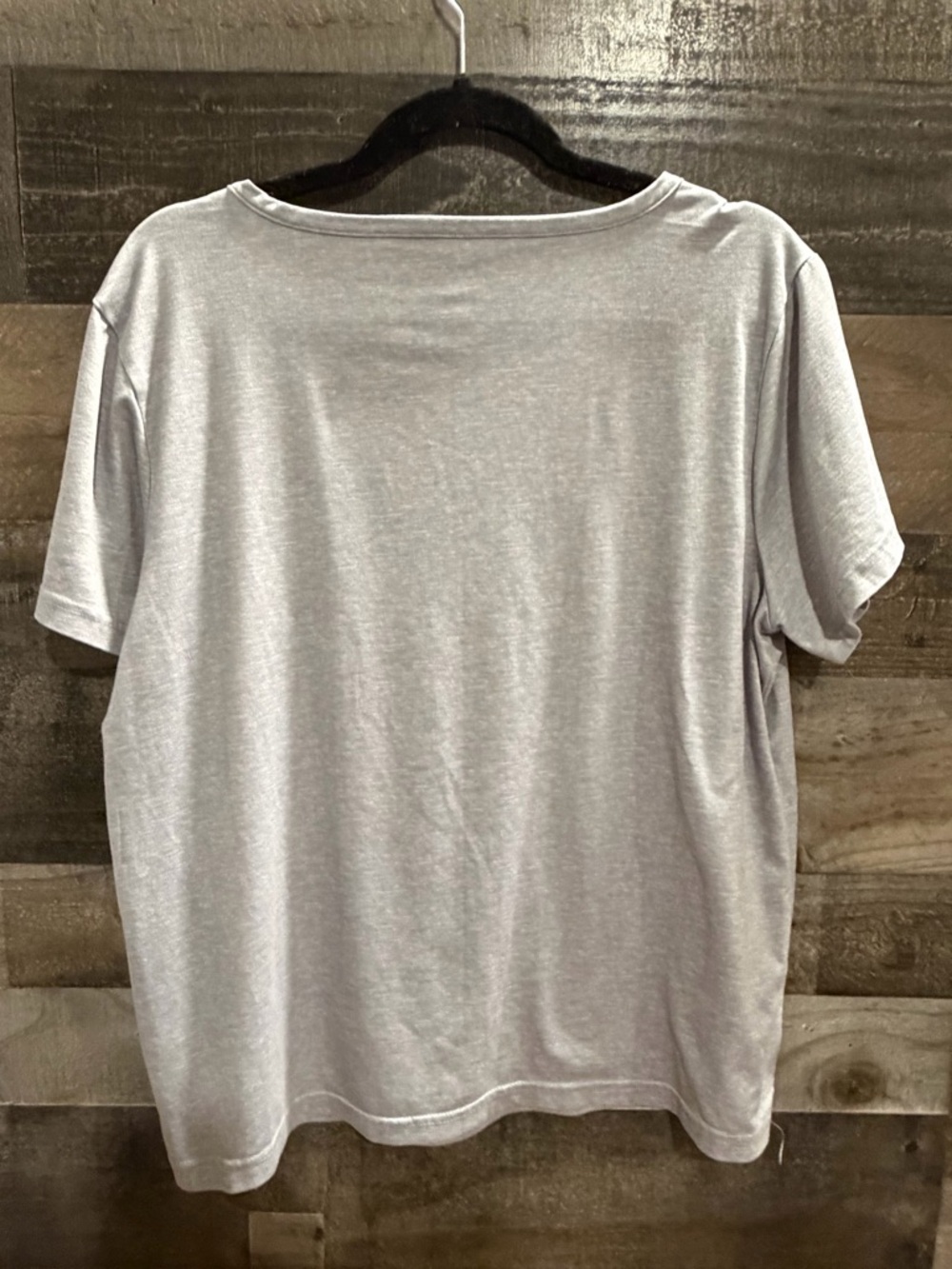 Life Is Good Light Gray Tee with Navy Logo with pants - Picture 4 of 8
